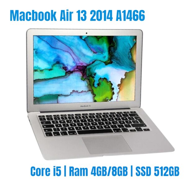 Macbook Air 13 2014 A1466 Core i5 Ram 4GB 8GB SSD 512GB OS BIG SUR mac21