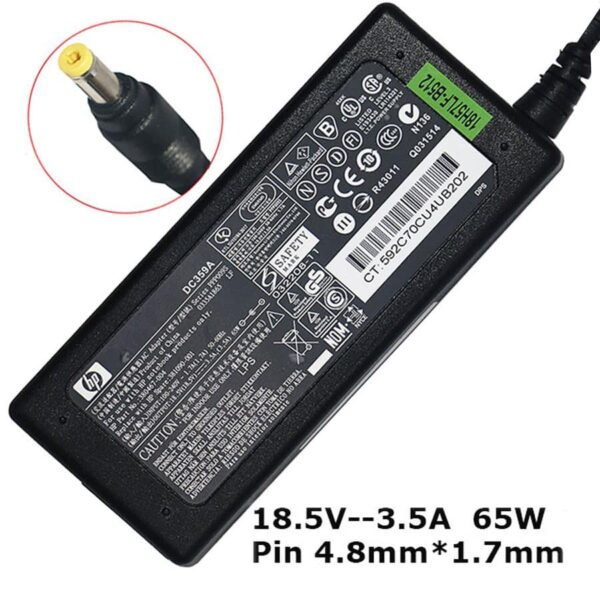 Adaptor Laptop HP 18.5V-3.5A 4.8*1.7mm Original