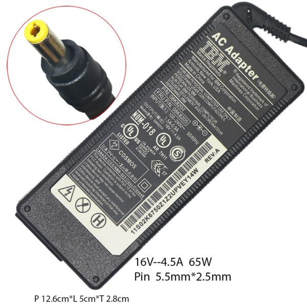Adaptor IBM 16V - 4.5A  Oem