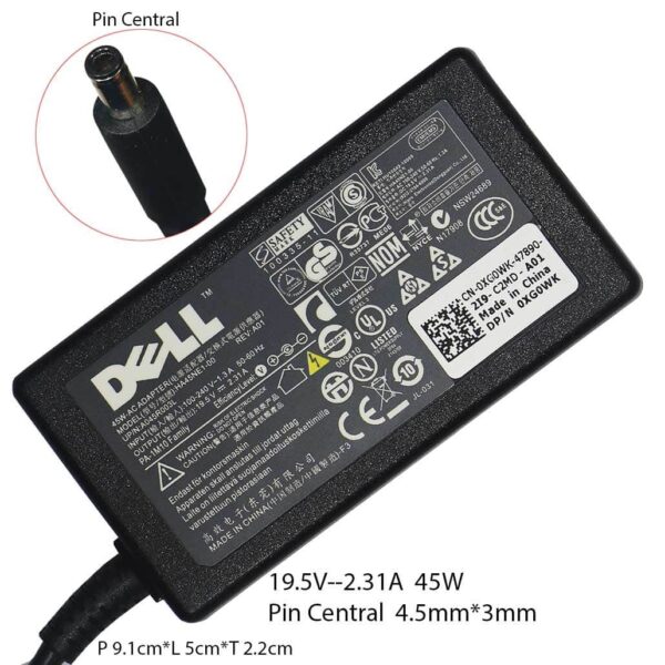 Adaptor Dell 19.5V - 2.31A Original