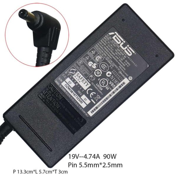 Adaptor Laptop Asus 90W A2 A3 F3 F5 F7 F8 F9 L3 L5 M2 M3 19V 4.7A 5.5*2.5mm adlas7