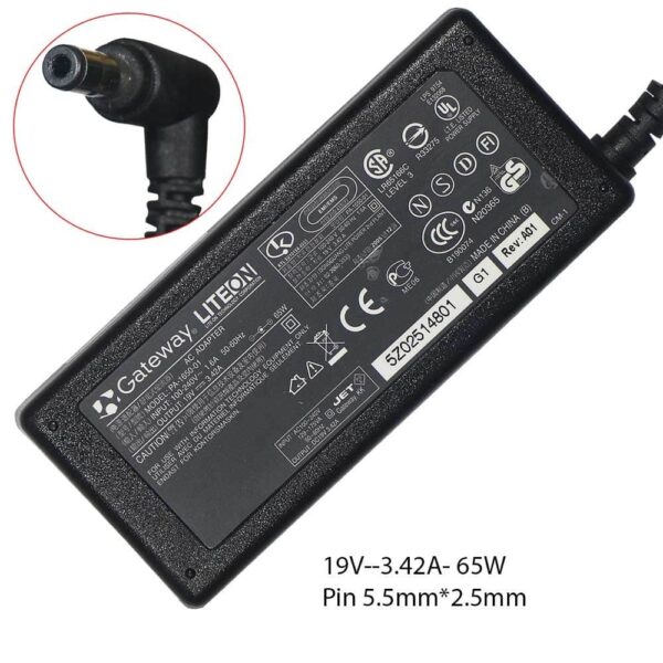 Adaptor Charger LiteOn 19V - 3.42A Original