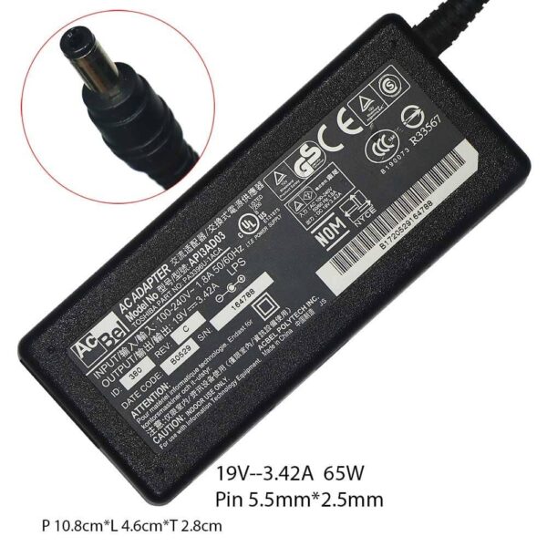Adaptor Charger Toshiba 19V - 3.42A Oem 2nd
