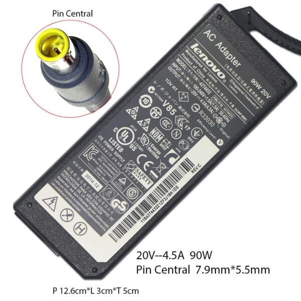 Adaptor Lenovo 20V - 4.5A l Pin Central Oem