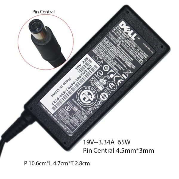Adaptor Charger Dell 19V-3.34A Original New