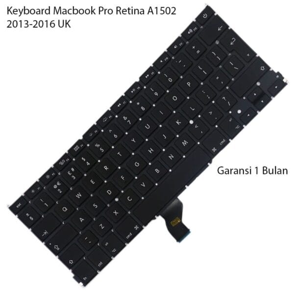 Keyboard Macbook Pro Retina A1502 2013-2016 UK