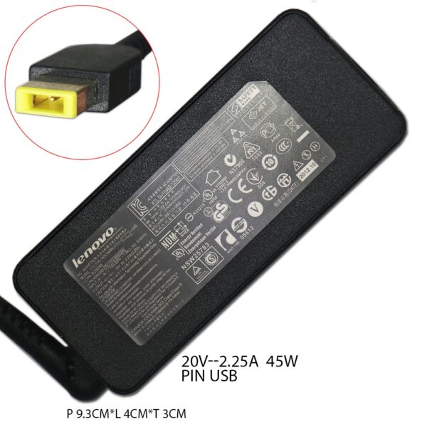 Adaptor Charger Lenovo Yoga 20V - 2.25A Ori New
