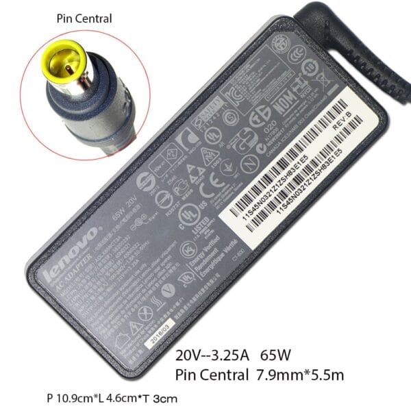 Adaptor Charger IBM Lenovo ThinkPad Z60 Z60m Z60t Z61t T60 3000 C100 N100 20V 3.25A Adlibm5