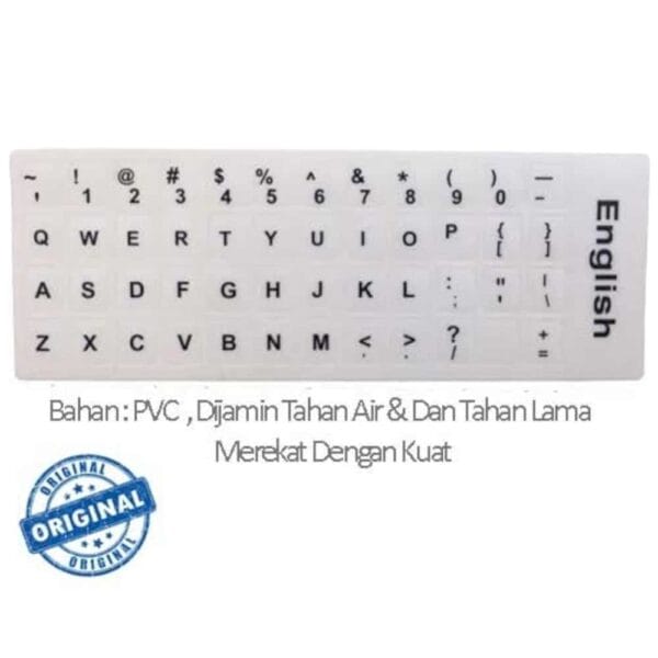 Stiker Keyboard English Keyboard Layout White For Laptop