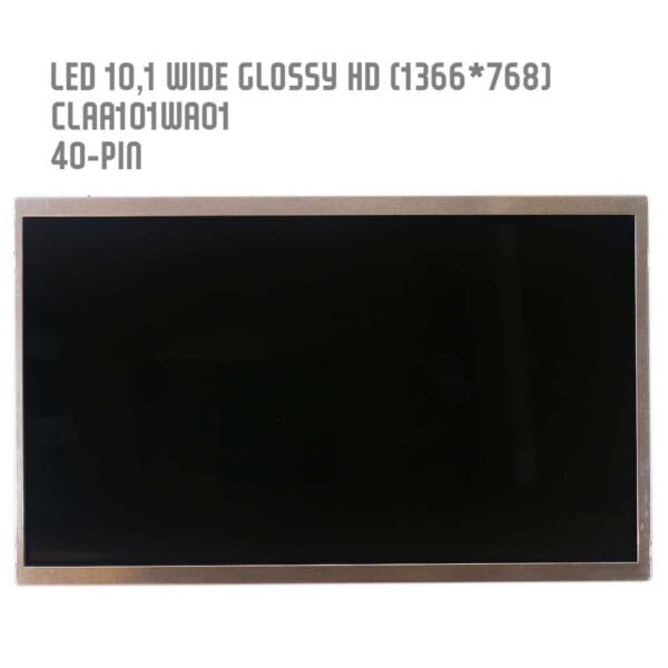 Laptop Layar LCD Led 10.1 Wide Glossy HD 40-Pin CLAA101WA01 lcd1017