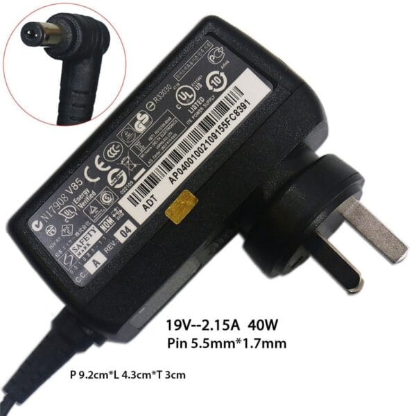 Adaptor Charger Laptop Acer Aspire One A150L A110L D250  ADP-40TH A 19V 2.15A adlac28