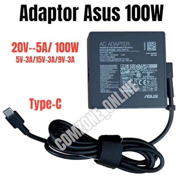 Adaptor Charger Asus 100W 20V-5A Type-C 100w adlas36