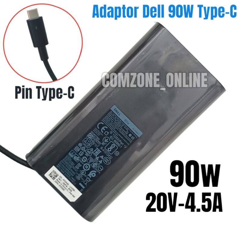 Adaptor Charger Laptop Dell 90W 20V-4.5A Type-C