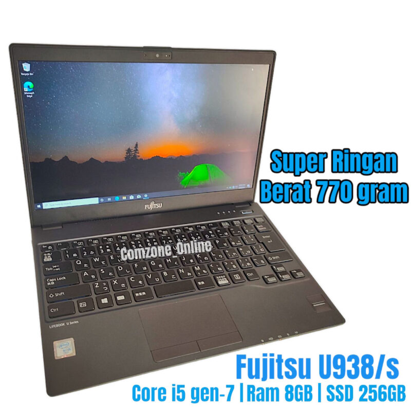 Laptop Core i5 Gen7 Ram 8GB SSD 256GB Fujitsu Lifebook U938/S
