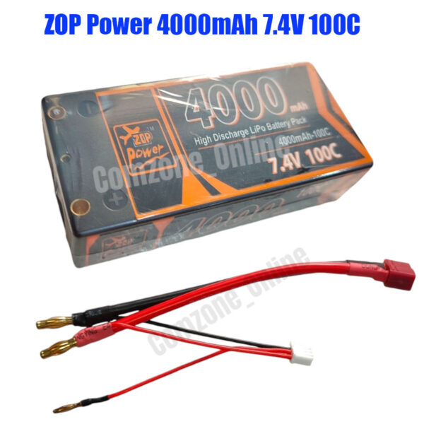 ZOP Power 4000mAh 7.4V 100C Baterai Lipo btzp1
