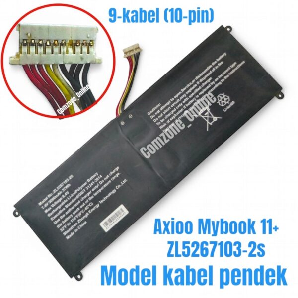Baterai Axioo MyBook 11+ ZL5267103-2S 9-kabel batlax17r