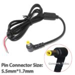 dc power kabel male konektor adaptor charger 5.5mm x 1.7mm kblc13