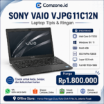 Laptop Slim Ringan Vaio VJPG11 Core i3-7100u RAM 4GB SSD 128GB FHD