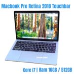 Macbook Pro Retina 2018 13 inch A1989 Touchbar Core i7 Ram 16GB 512GB