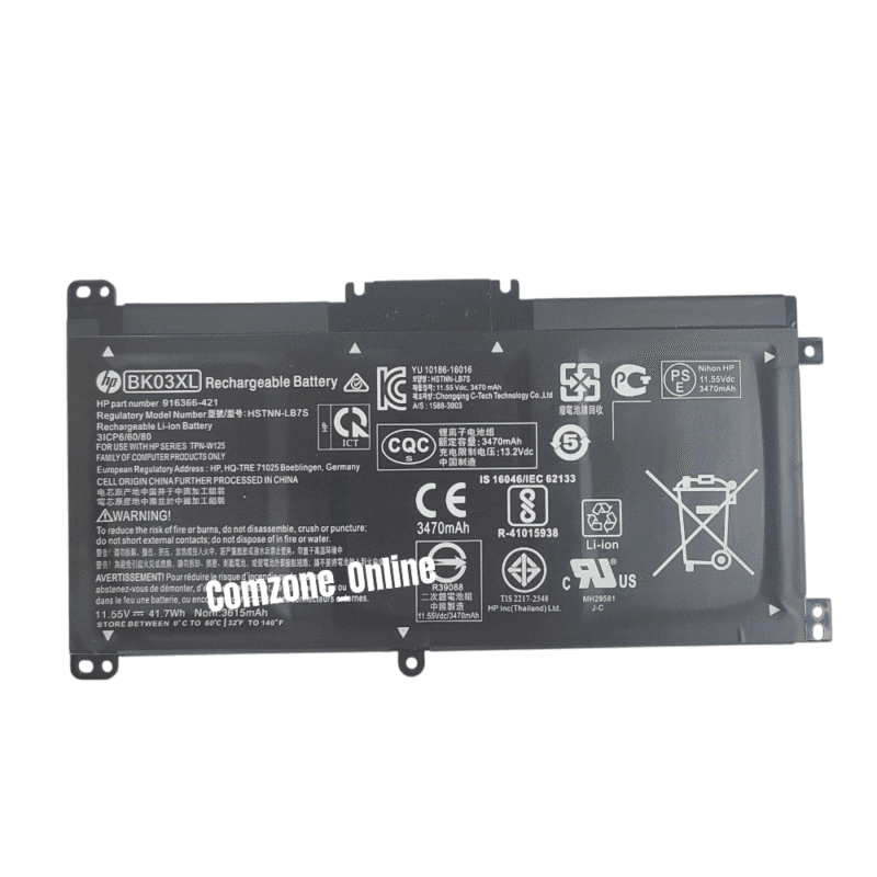 Baterai Hp HP BK03XL, 14-BA000, 14-BA163TX bergaransi