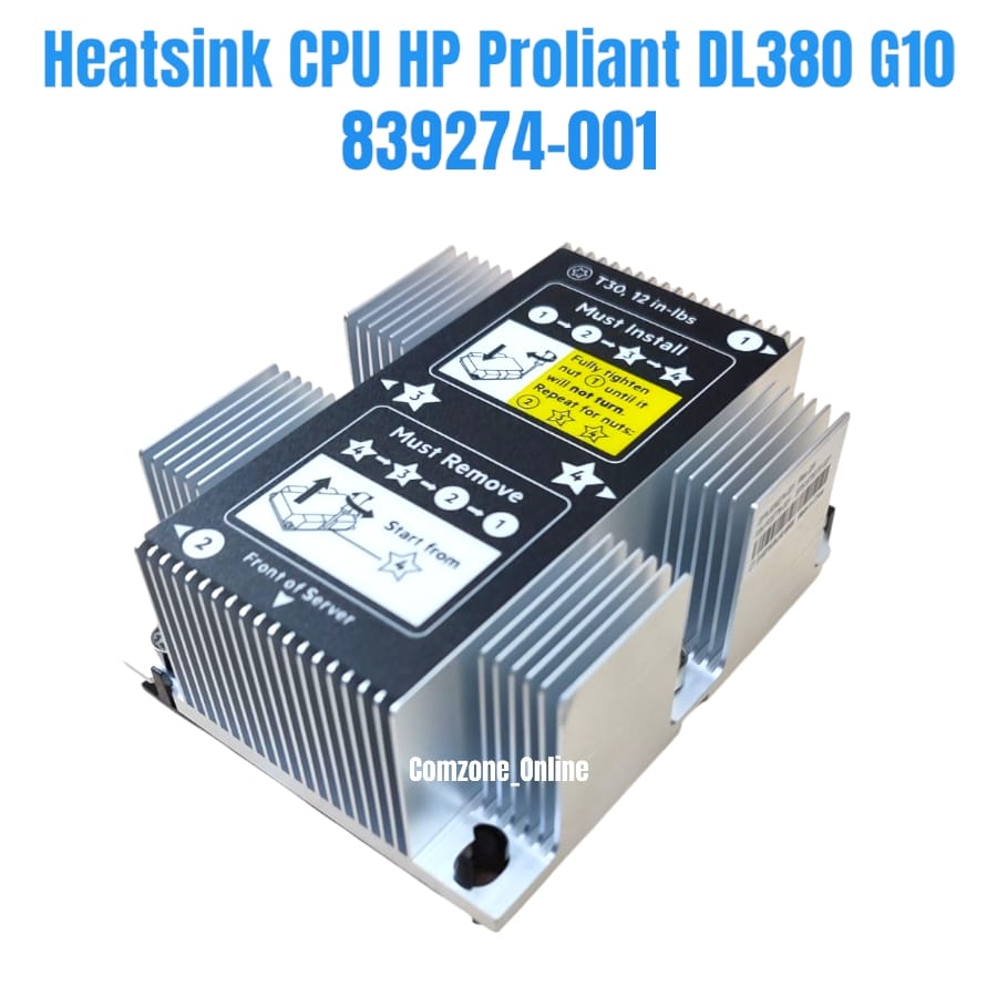 1762584930538 Heatsink Server HP Proliant DL380 G10 839274-001 BARU