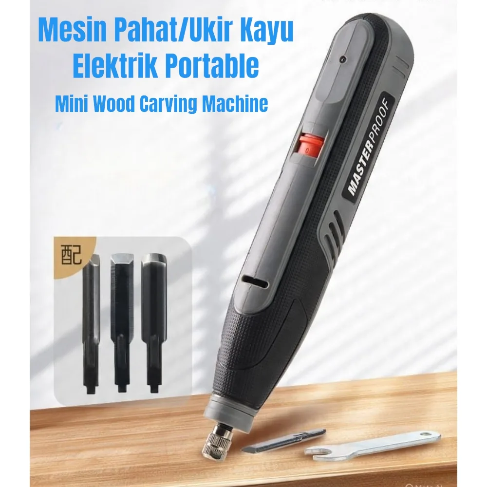 1 Mesin Pahat Ukir kayu Elektrik Portable Mini Wood Carving Machine - Gambar 1