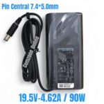 Adaptor DELL Latitude E6410 E6420 E6430 E6500 E6400 90W 19.5V 4.62A Pin Jarum 7.4*5.0mm Ori