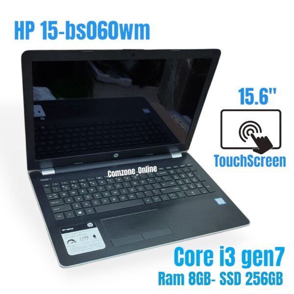 HP Notebook 15-bs060wm Core i3-7100u i3 gen 7 Ram 8GB SSD 256GB Touchscreen 15.6 inch nbhp49