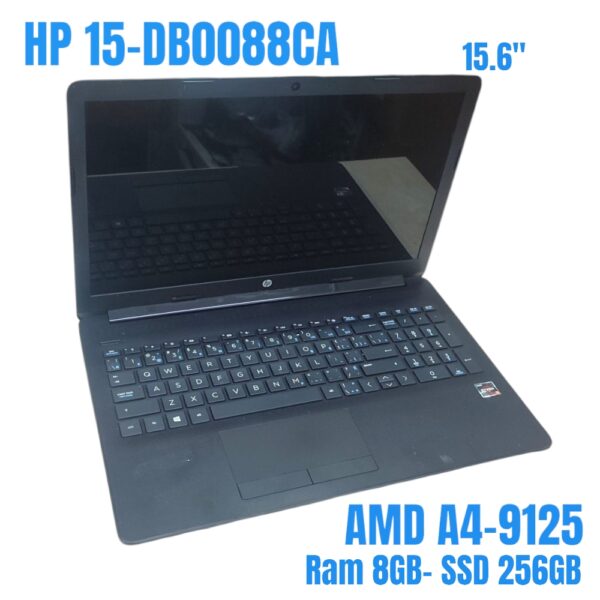 HP 15-DB0088CA AMD A4-9125 Ram 8GB SSD 256GB 15.6 inch nbhp60