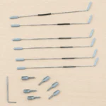 JOYWES YZ007 PCB probe fixture set, long metal probes with insulated tips and screw adapters for NAND ISP repair