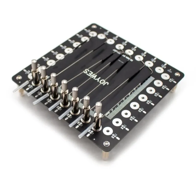 JOYWES YZ007 PCB probe fixture untuk eMMC NAND ISP data recovery dan repair, board hitam dengan pin logam