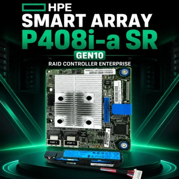 RAID Card Server HPE Smart Array P408i-a SR Gen10 RAID Controller 2GB FBWC SAS 12Gb/s 804331-B21 869081-B21 Original with Baterai