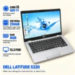 Laptop Dell Latitude 5320 Core i5 gen 11 RAM 16GB SSD 256GB Laptop Comzone.id
