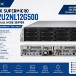Server Nutanix Supermicro NXS2U2NL12G500 2U 12 Bay Dual Node Xeon E5-2609 x2 Dual PSU Original Bergaransi
