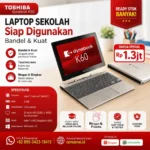 Laptop Bekas Anak Sekolah Toshiba Dynabook K50 TouchScreen 10 Inch