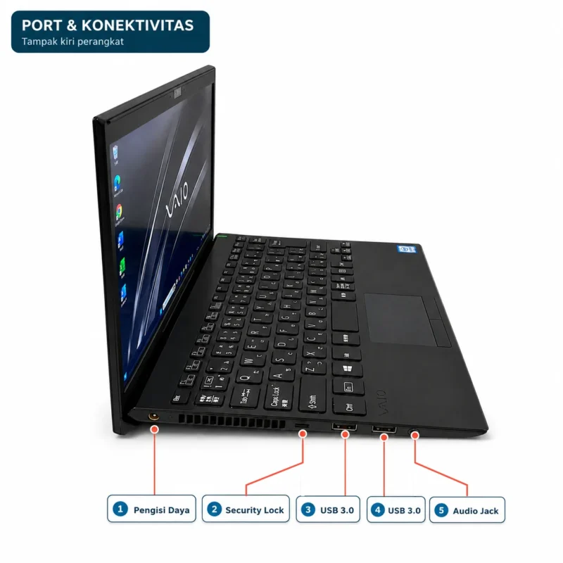 core i5 gen 10 ssd nvme vaio Pro PK VJPK13 Laptop Sony Vaio Pro PK (VJPK13) Core i5 Gen 10 RAM 8GB SSD NVMe 256GB 14 Inch FHD Ringan Tipis Comzone.id