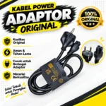 Kabel Power Adaptor Charger Colokan 3 Lubang Original ac cord