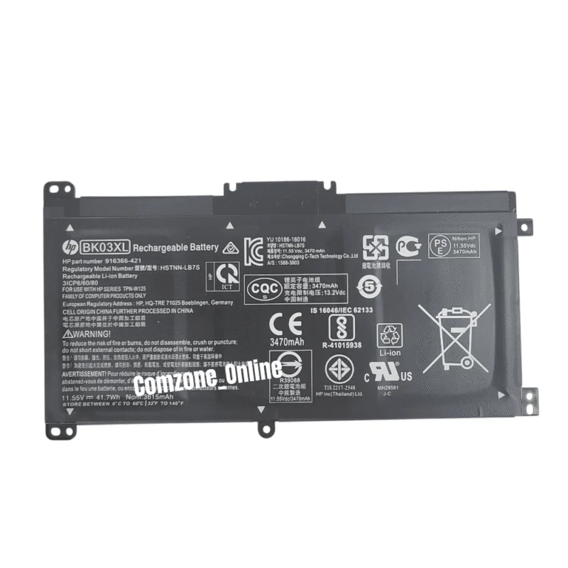 Baterai Hp HP BK03XL Pavilion X360 14-BA000 14-BA163TX BK03XL Baterai Laptop Comzone.id - Galeri Produk 2