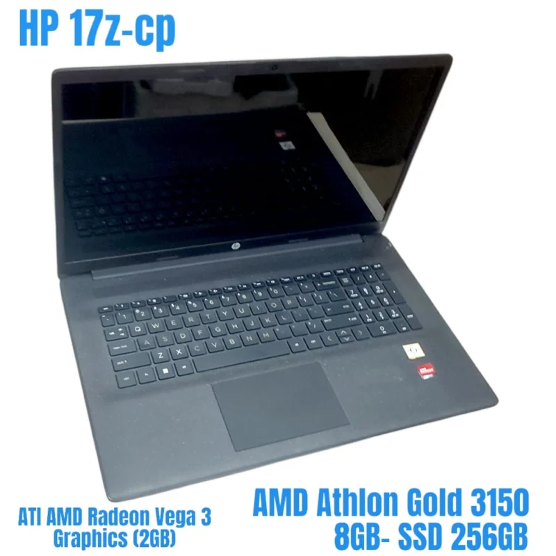 HP Laptop17z-cp000 AMD Athlon Gold 3150u RAM 8GB SSD 256GB + AMD Radeon™ Graphics 17.3 inch Laptop Comzone.id - Gambar Utama Produk