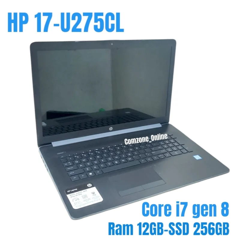 Laptop HP 17-U275CL Core i7-8550u gen 8 RAM 12GB SSD 256GB nbhp54 Premium Bergaransi Laptop Comzone.id - Gambar Utama Produk